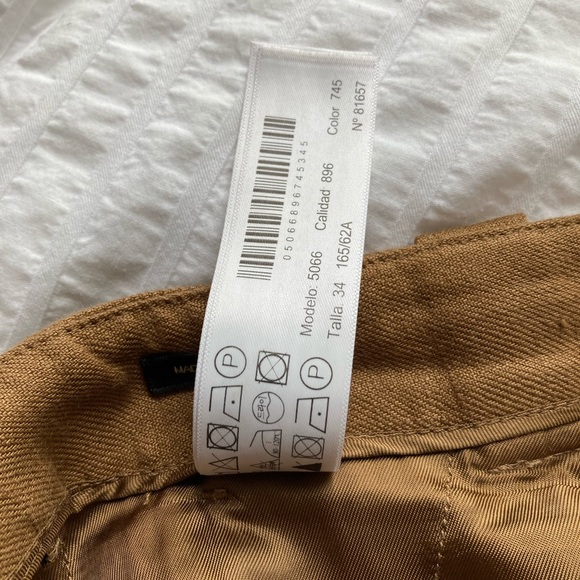 Massimo Dutti linen shorts in brown (pre-owned) - Picture 8 of 8